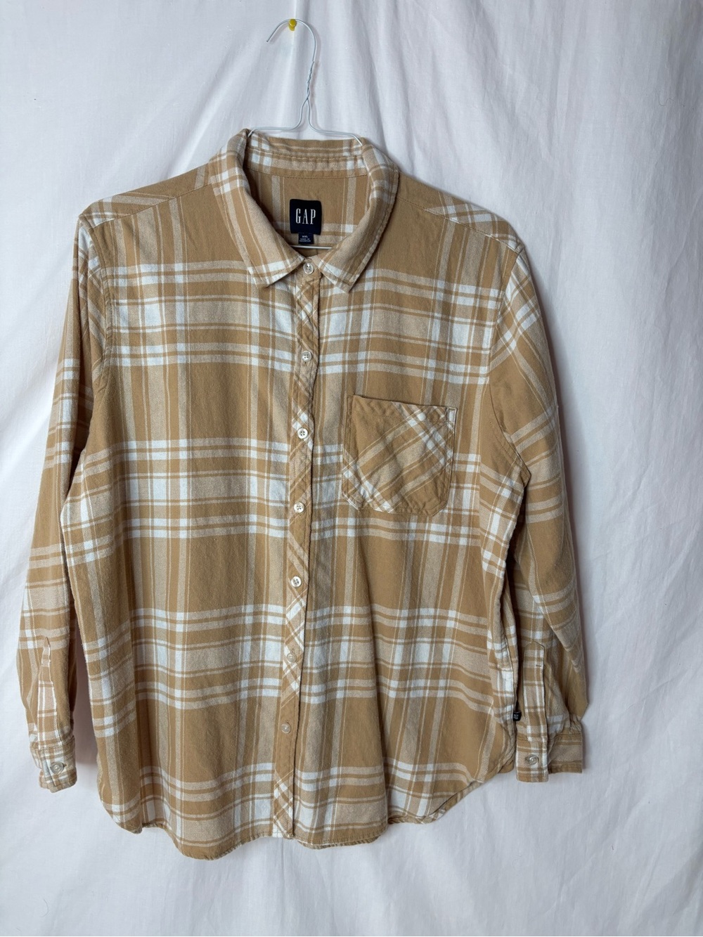 GAP women’s flannel button down shirt sizeXXL plaid soft